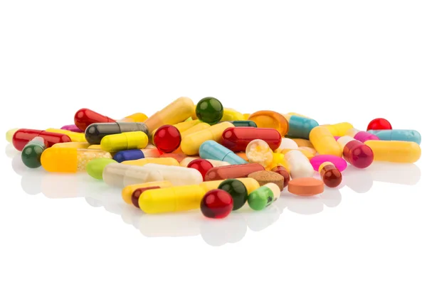 Lots of colorful pills — Stock Photo, Image