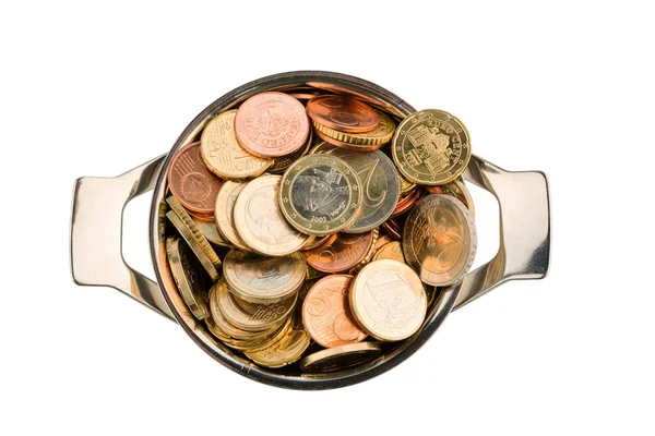 Euro coins — Stock Photo, Image