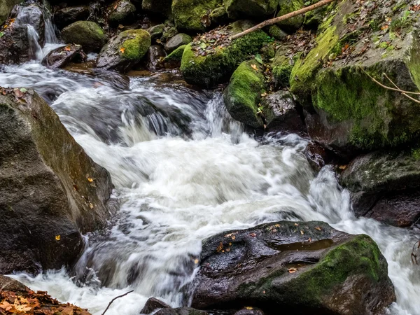 Creek z bieżącą wodą — Zdjęcie stockowe