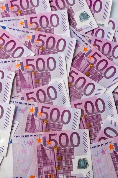 Five hundred euro banknotes — Stock Photo, Image