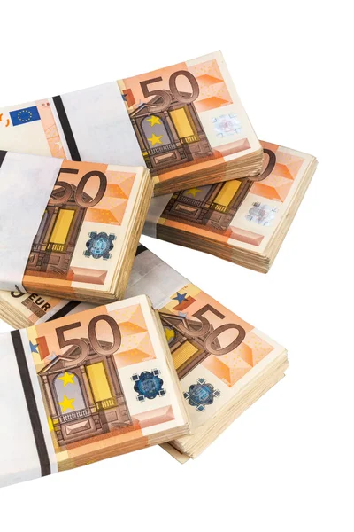 Många eurosedlar — Stockfoto