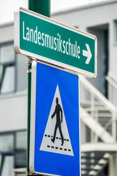 Sinais landesmusikschule — Fotografia de Stock