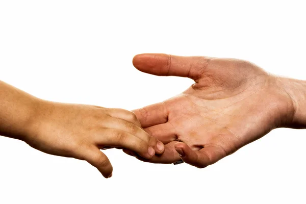 Small and big hand — Stock Photo, Image