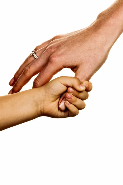 Small and big hand — Stock Photo, Image