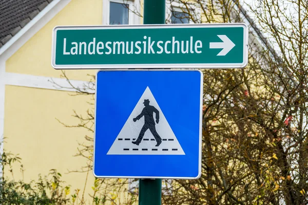 Landesmusikschule サイン — ストック写真