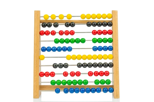 Abacus med färgglada pärlor — Stockfoto