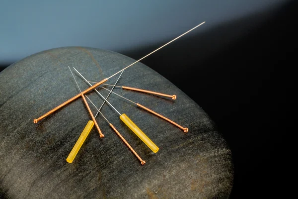 Akupunktur iğneleri — Stok fotoğraf