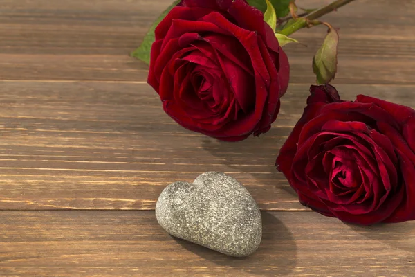 Rozen voor de dag van valentijnskaarten en moederdag — Stockfoto