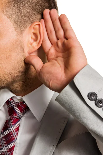 Man listening to — Stock Photo, Image