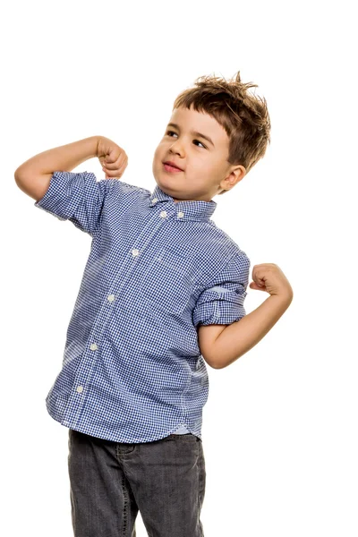 Kleine jongen in pose — Stockfoto