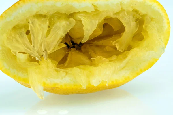 Squeezed lemon — Stock Photo, Image