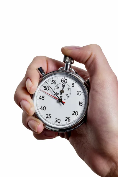 Hand with stop watch — Stock Photo, Image