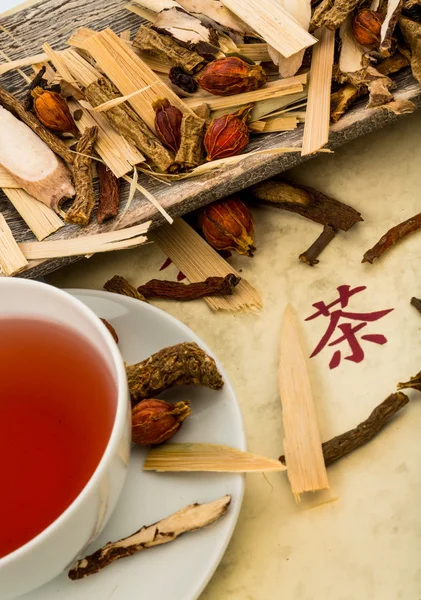 Tea, a hagyományos kínai orvoslás — Stock Fotó