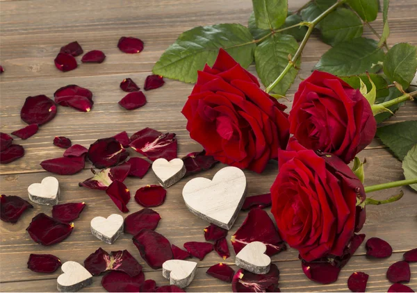 Rosas para el día de San Valentín y el día de las madres — Foto de Stock