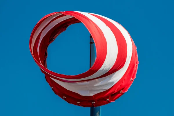 Windsock against a blue sky — Stock Photo, Image