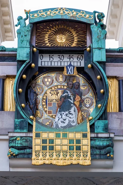 Orologio Ankeruhr Austria, vienna, — Foto Stock