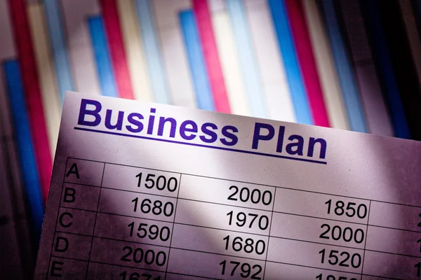 Plano de negócios — Fotografia de Stock