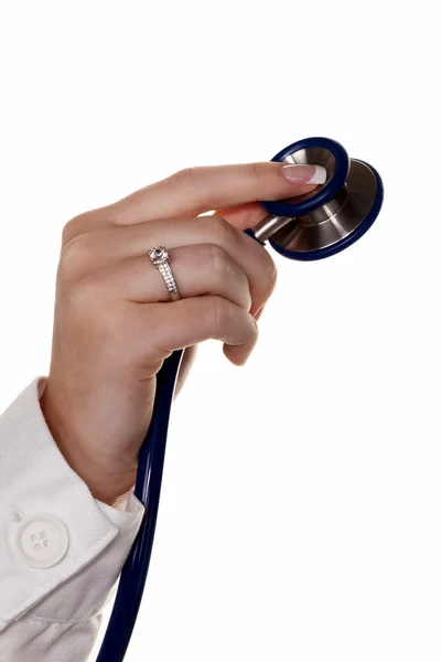 Hand with stethoscope — Stock Photo, Image