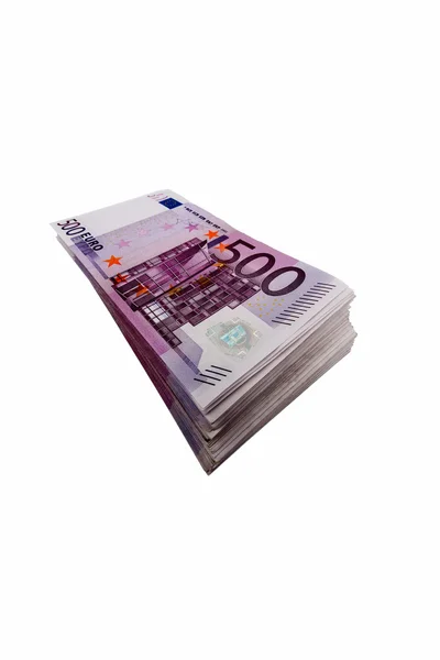 Quinhentas notas de euro — Fotografia de Stock
