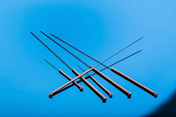 Acupuncture needles — Stock Photo, Image