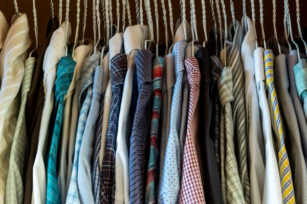 Shirts on hangers — Stock Photo, Image