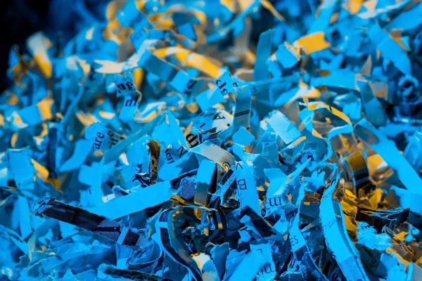 Shredded paper close up — Stock Photo, Image