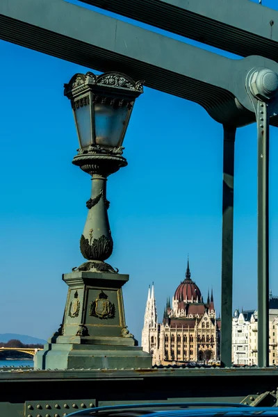 Maďarsko, Budapešť, parlament — Stock fotografie