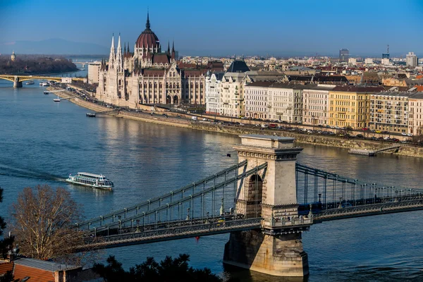 Maďarsko, Budapešť, parlament — Stock fotografie