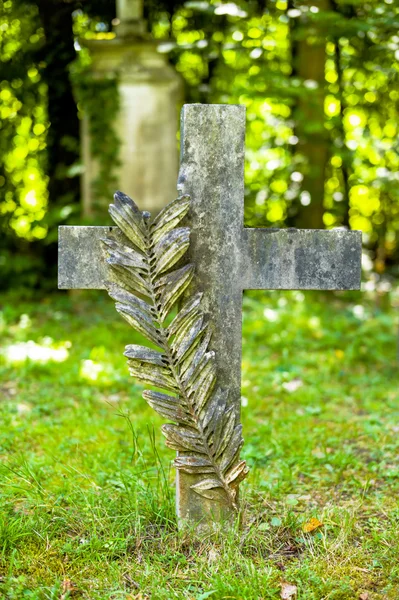 Grave sites on cemetery — Stock Photo, Image