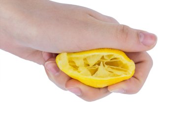 squeezed lemon clipart