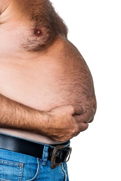 Man with overweight — Stock Photo, Image