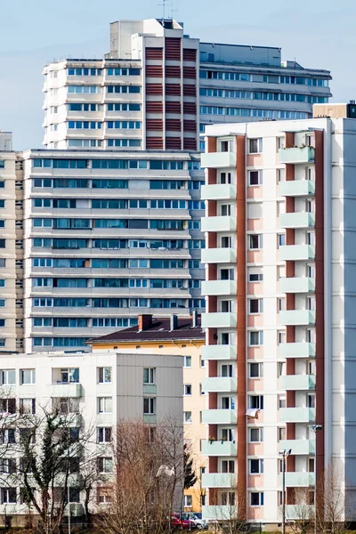 奥地利林茨，住宅建筑 — 图库照片