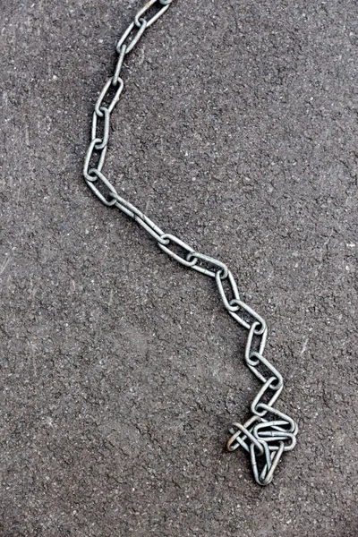 Cadeia de ligação feita de aço — Fotografia de Stock