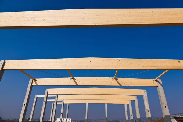 Construction, commercial and production hall — Stock Photo, Image