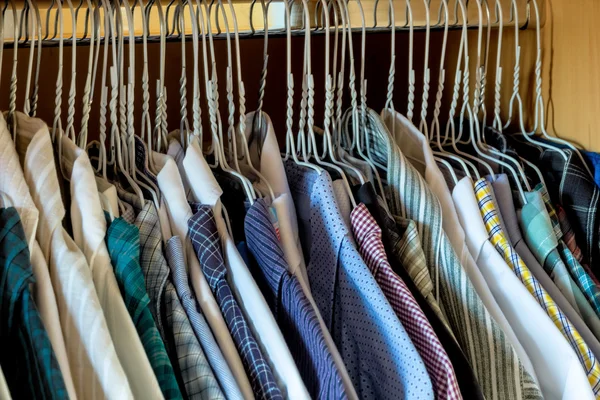 Shirts on hangers — Stock Photo, Image