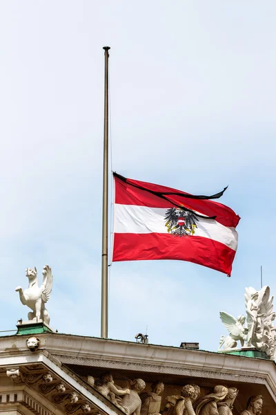 Österreich-Flagge — Stockfoto