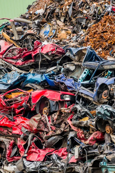 Autos wurden verschrottet — Stockfoto