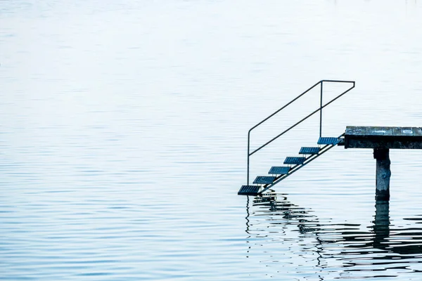 Jetty with stairs — Stock Photo, Image