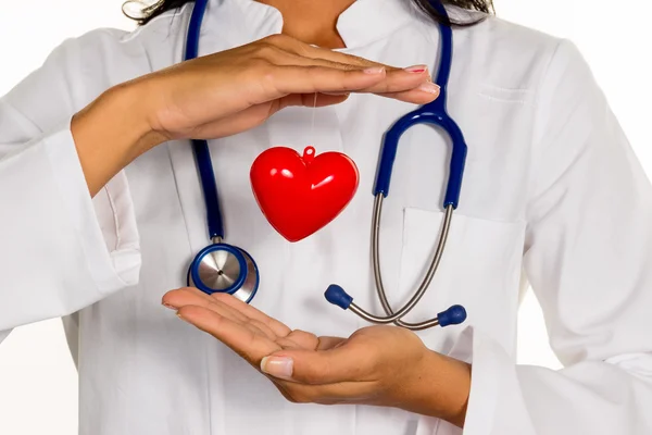 Internist with heart — Stock Photo, Image