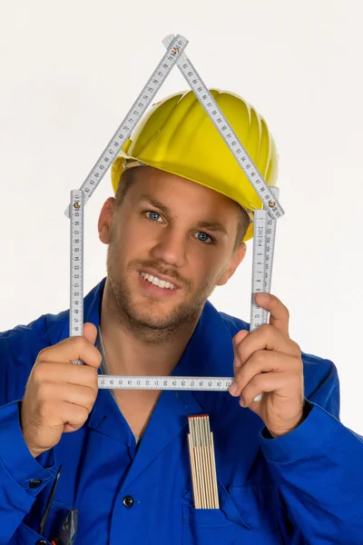 Craftsmen with helmet — Stock Photo, Image