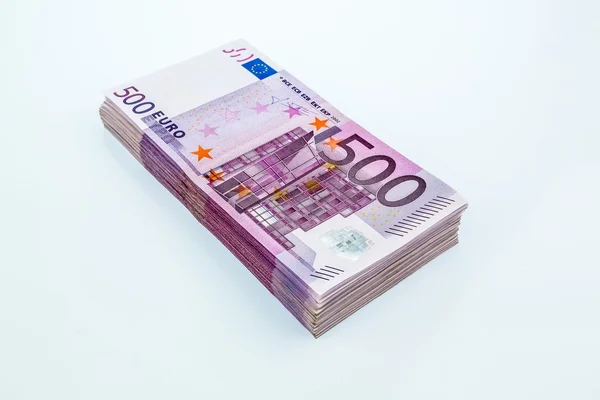 Five hundred euro notes — Stock Photo, Image