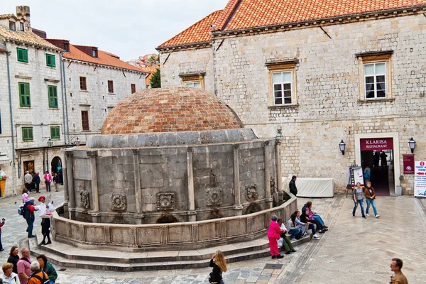 Kroatien, dubrovnik, onofrios fontän — Stockfoto