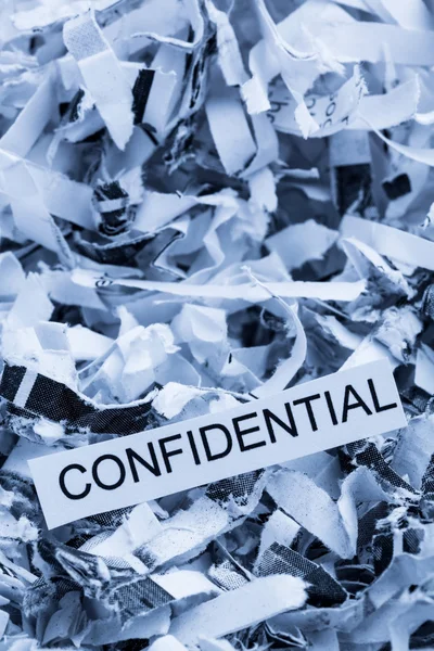 Shredded paper confidential — Stock Photo, Image