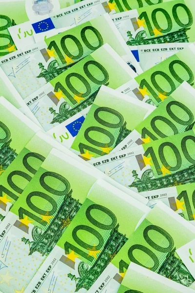 One hundred euro banknotes — Stock Photo, Image