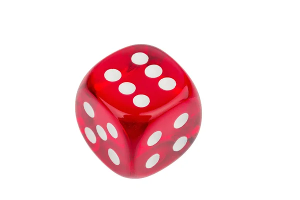 En röd kub — Stockfoto