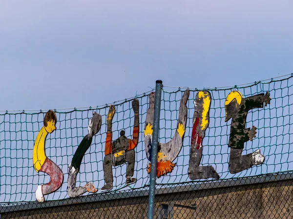 Schule bunte Schrift — Stockfoto