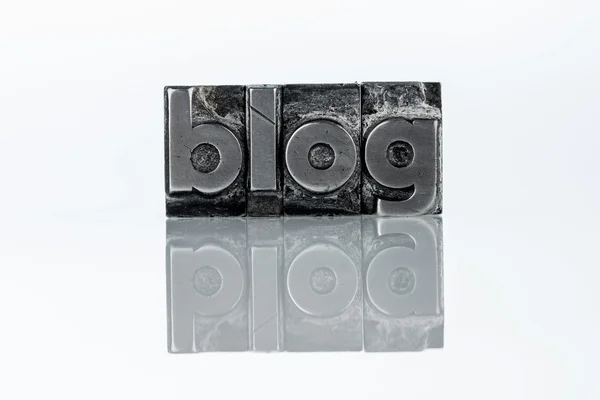 Blog in Bleibuchstaben — Stockfoto