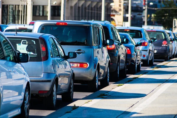 Traffic jam in the city — Stock Photo, Image