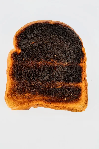 Burned toast bread slices — Stock Photo, Image