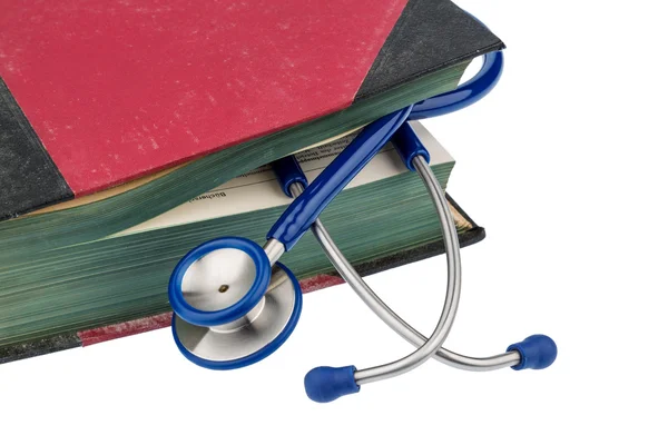 Book and stethoscope — Stock Photo, Image